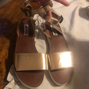Steve Madden Rose Gold ankle strap sandal
